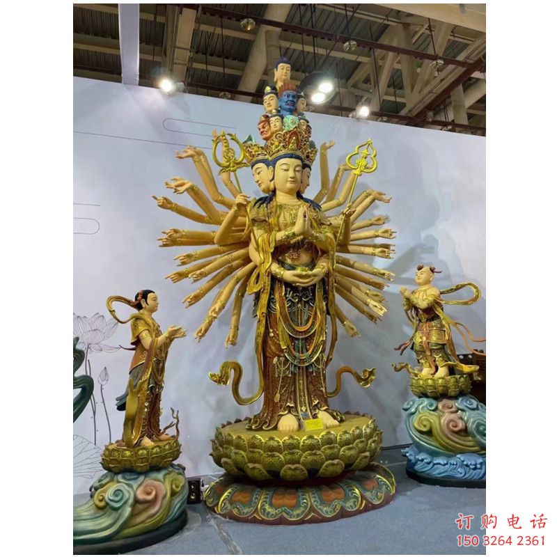 大型千手觀音佛像廠家，家用佛像，觀音佛像選用