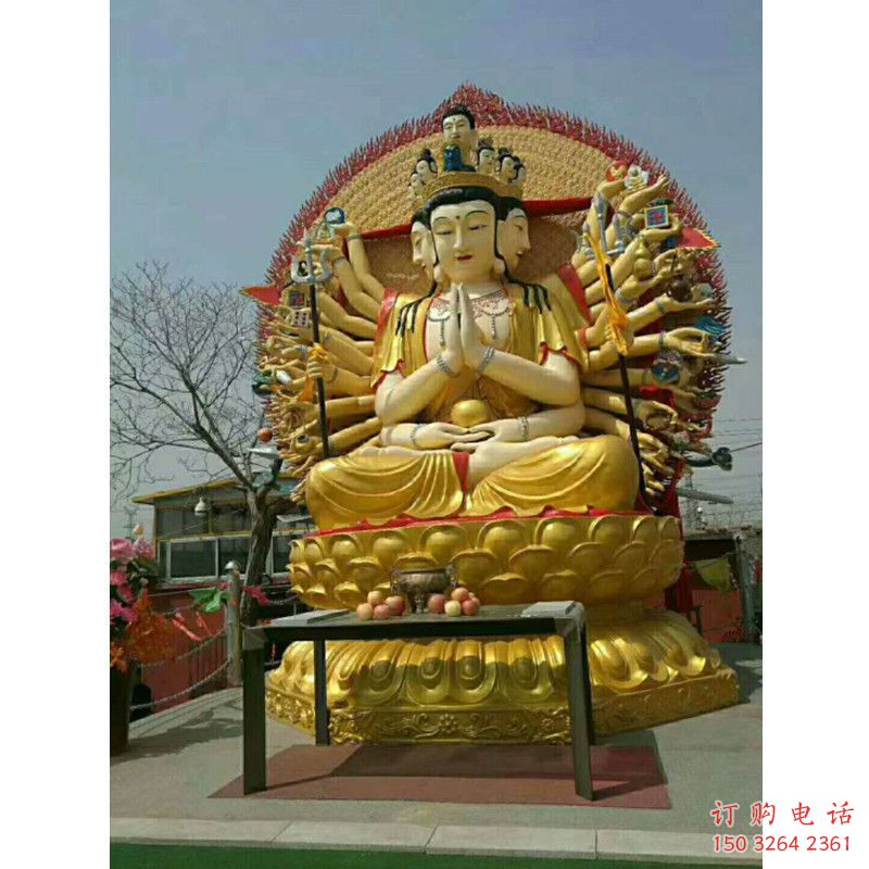 預(yù)定千手觀音佛像，鑄銅工藝，大型觀音佛像加工
