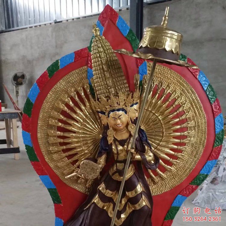常用千手觀音佛像，鑄銅材質(zhì)，寺廟千手觀音銅佛像廠家