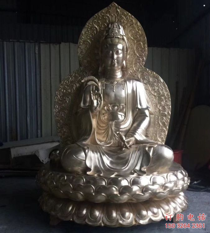常用送子觀音佛像，鑄銅佛像，觀音銅佛像生產(chǎn)