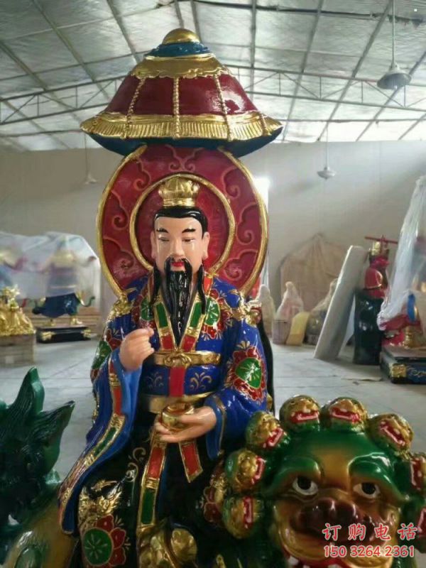 彩繪文殊普賢菩薩佛像廠，玻璃鋼材質(zhì)，文殊普賢菩薩佛像制作
