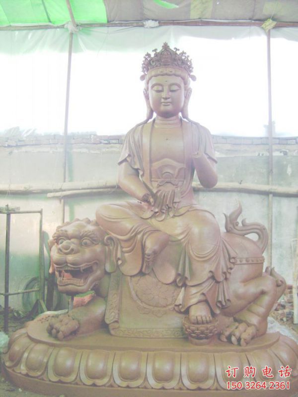 常用文殊普賢菩薩銅佛像，鑄銅工藝，仿古銅佛像廠家