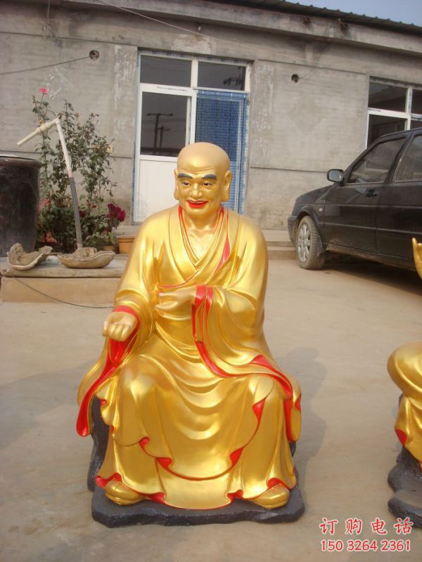 戶外十八羅漢神像工廠，彩繪工藝，彩繪十八羅漢神像生產(chǎn)