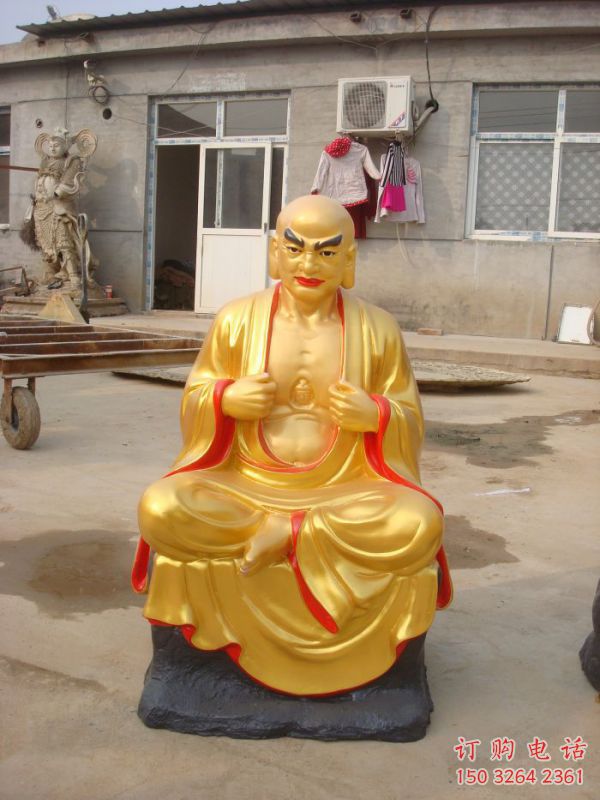 家用十八羅漢神像制作，玻璃鋼材質(zhì)，寺廟十八羅漢神像廠家