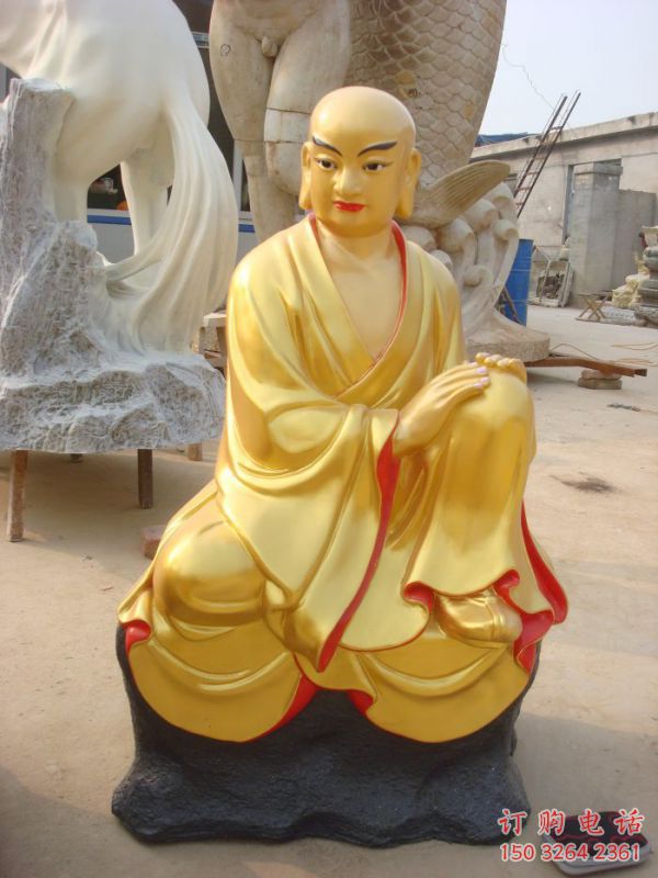 提供十八羅漢神像，寺廟神像，仿銅十八羅漢神像定做