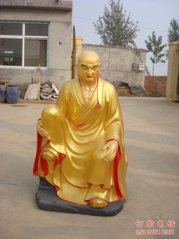 指定十八羅漢神像，鎏金效果，大型十八羅漢神像加工