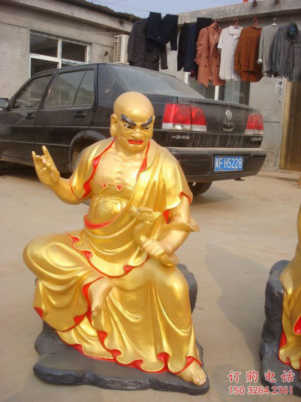 指定十八羅漢神像，寺廟神像，仿銅十八羅漢神像定做