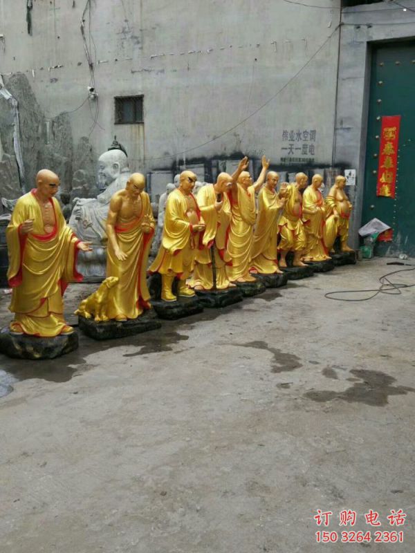 供應十八羅漢神像，鑄銅工藝，十八羅漢神像承接