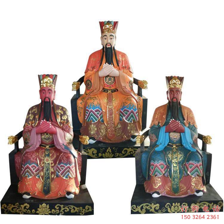 供應(yīng)三官大帝神像，寺廟佛像，仿古三官大帝神像廠家