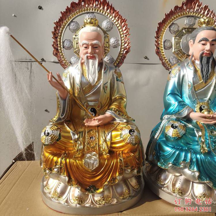 戶外太上老君神像工廠，仿古神像，仿銅太上老君神像定做