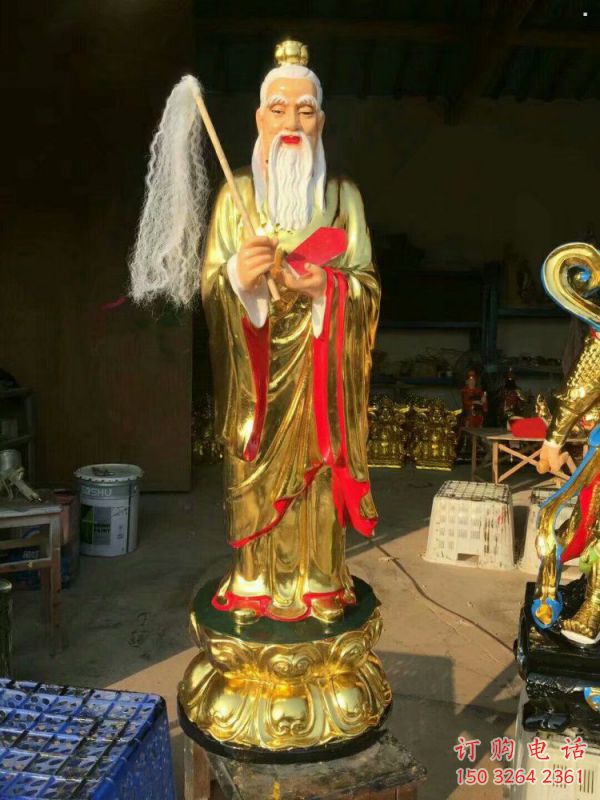 寺廟太上老君神像生產(chǎn)，鑄銅工藝，寺廟太上老君神像廠家
