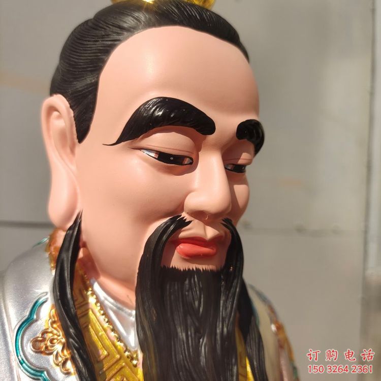 常用通天教主神像，現(xiàn)代工藝，玻璃鋼通天教主神像生產(chǎn)