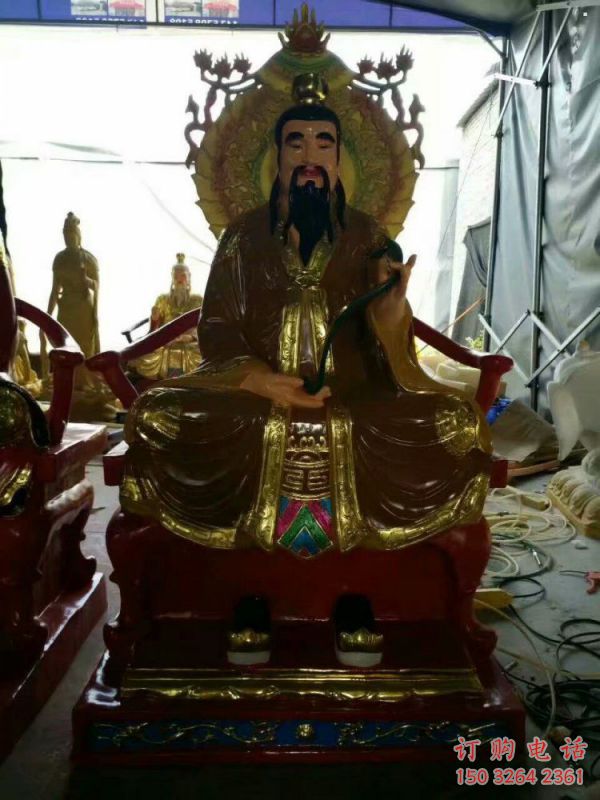 通用通天教主神像，鑄銅工藝，寺廟通天教主神像廠家