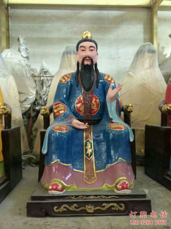預(yù)定通天教主神像，家用神像，仿銅通天教主神像定做