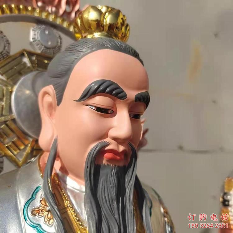 常用元始天尊神像，家用神像，仿銅元始天尊神像定做