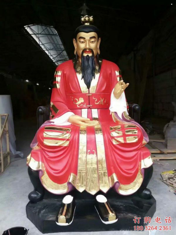 常用元始天尊神像，鑄銅工藝，寺廟元始天尊神像廠家