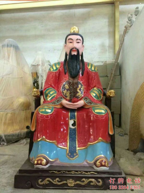 通用元始天尊神像，鎏金效果，元始天尊神像預(yù)用
