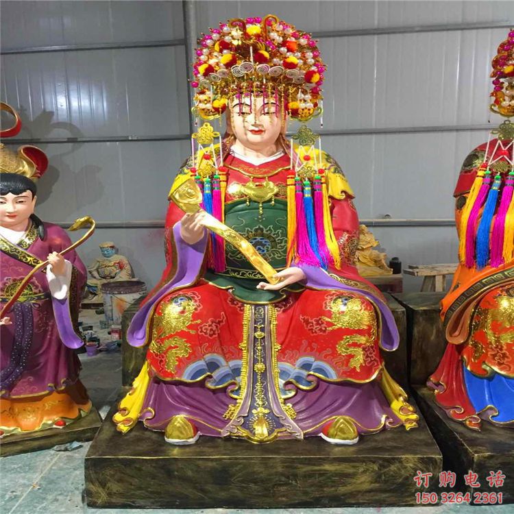 大型三霄奶奶神像廠家，仿古神像，三霄奶奶神像承接