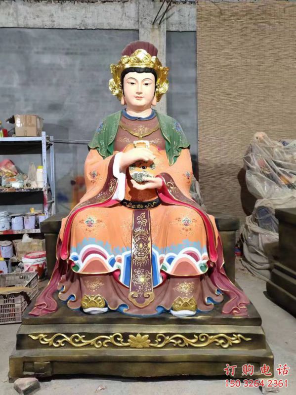 提供三霄奶奶神像，仿古神像，大型三霄奶奶神像加工