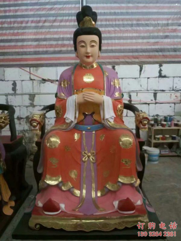 預(yù)定三霄奶奶神像，佛堂擺放，三霄奶奶神像承接