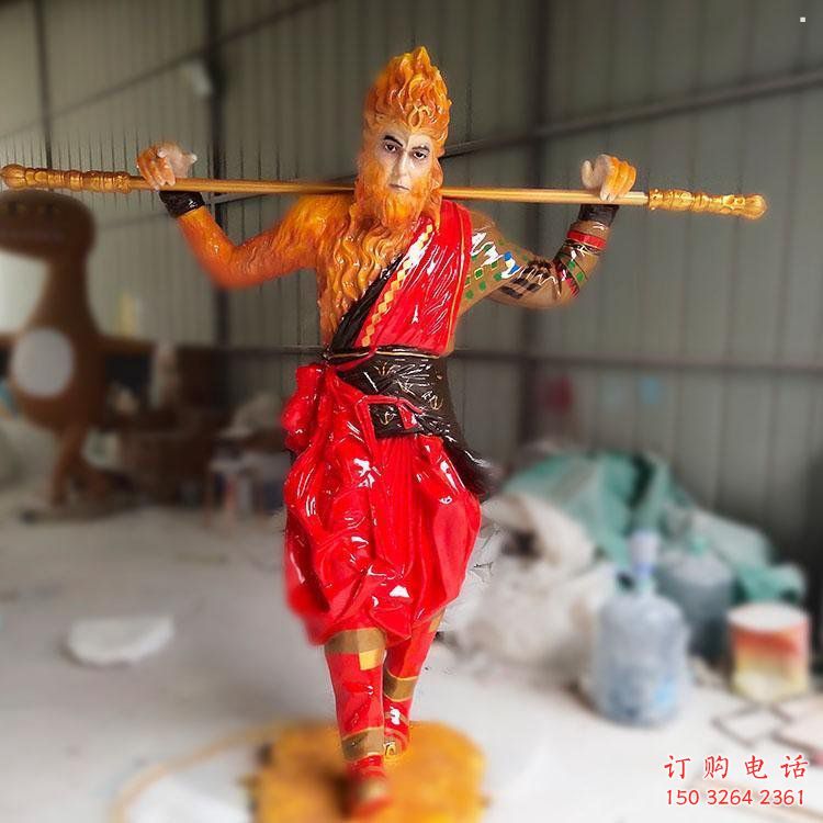 美猴王佛像工廠，彩繪工藝，大型美猴王佛像加工