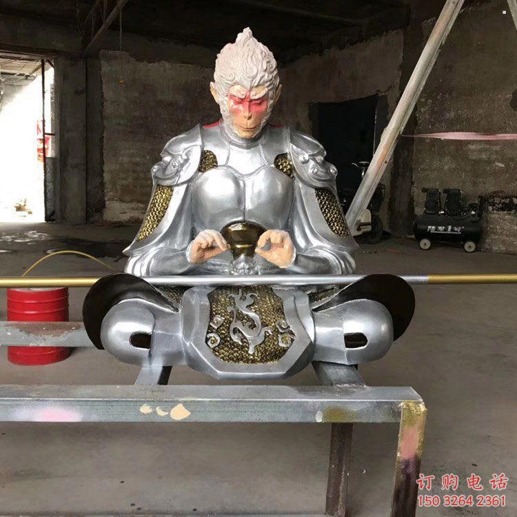 通用齊天大圣佛像，鎏金效果，彩繪齊天大圣佛像生產(chǎn)