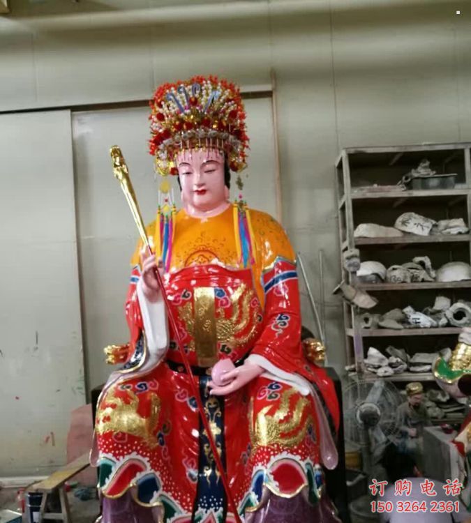 常用王母娘娘神像，鑄銅工藝，王母娘娘神像選用