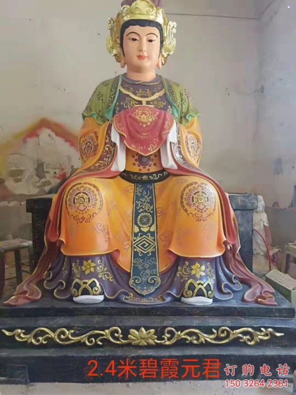 大型王母娘娘神像廠家，彩繪工藝，王母娘娘神像預(yù)用