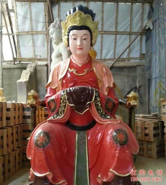 寺廟王母娘娘神像生產(chǎn)，寺廟神像，大型王母娘娘神像加工