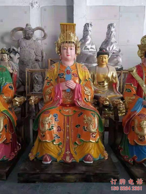 提供王母娘娘神像，仿古神像，鑄銅王母娘娘神像制作