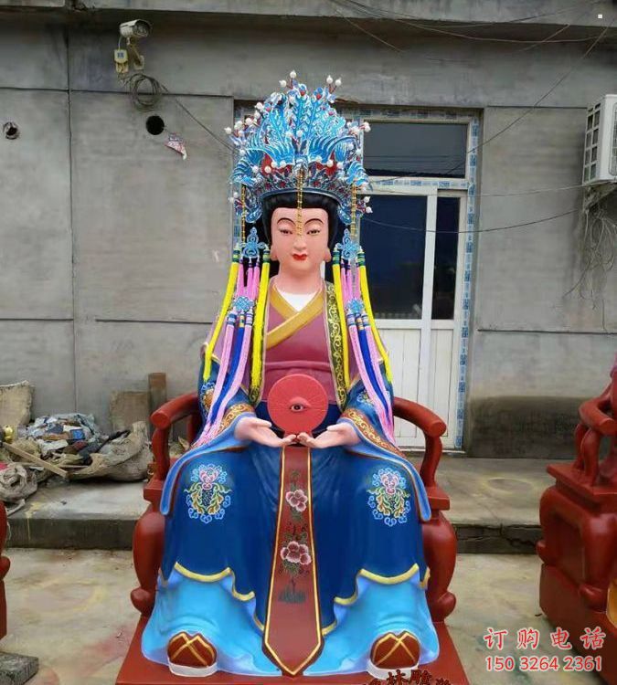 預(yù)定王母娘娘神像，玻璃鋼材質(zhì)，王母娘娘神像承接
