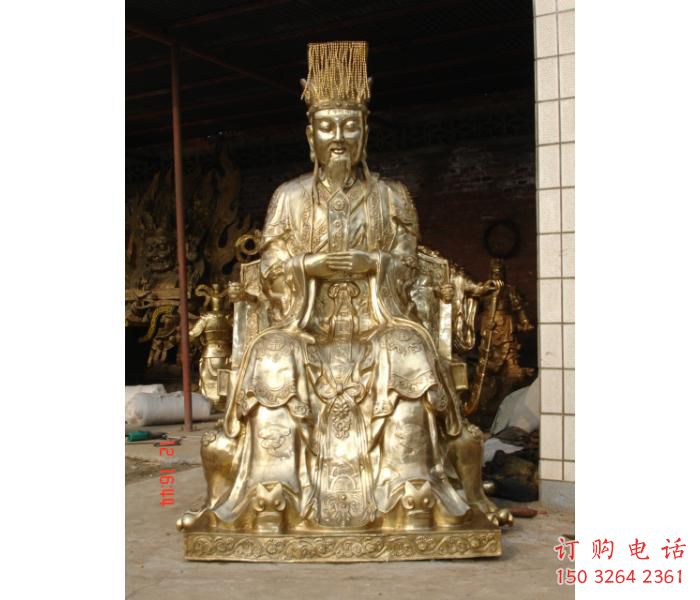 供應(yīng)玉皇大帝神像，鑄銅工藝，鑄銅玉皇大帝神像制作