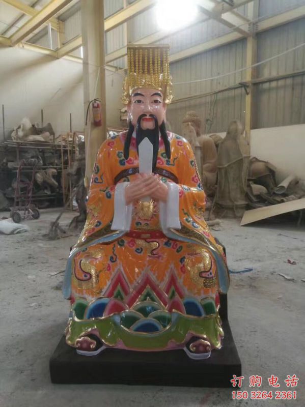 大型玉皇大帝神像廠家，玻璃鋼材質(zhì)，玉皇大帝神像承接