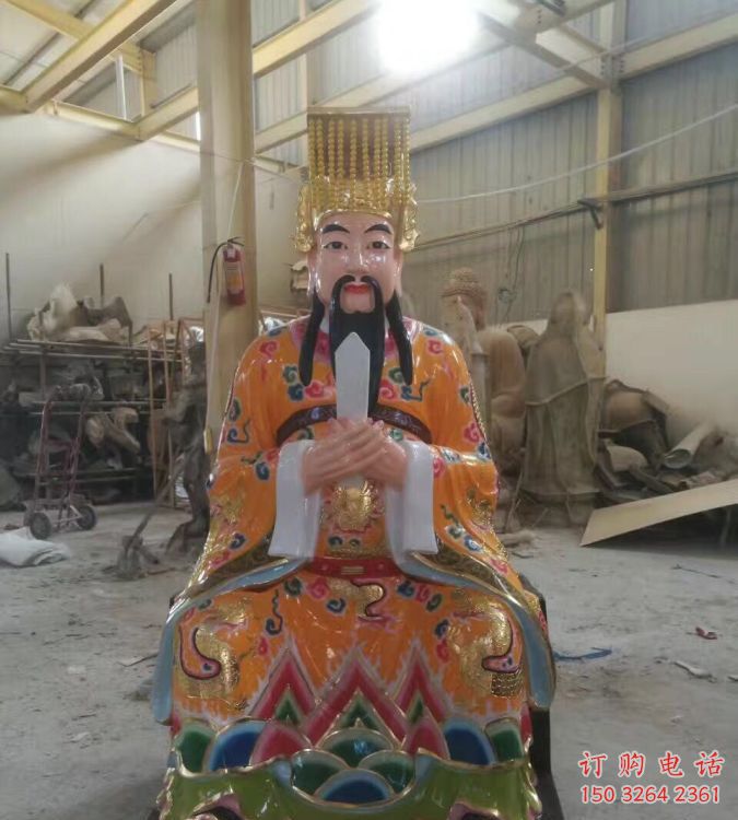 寺廟玉皇大帝神像生產(chǎn)，彩繪工藝，寺廟玉皇大帝神像廠家