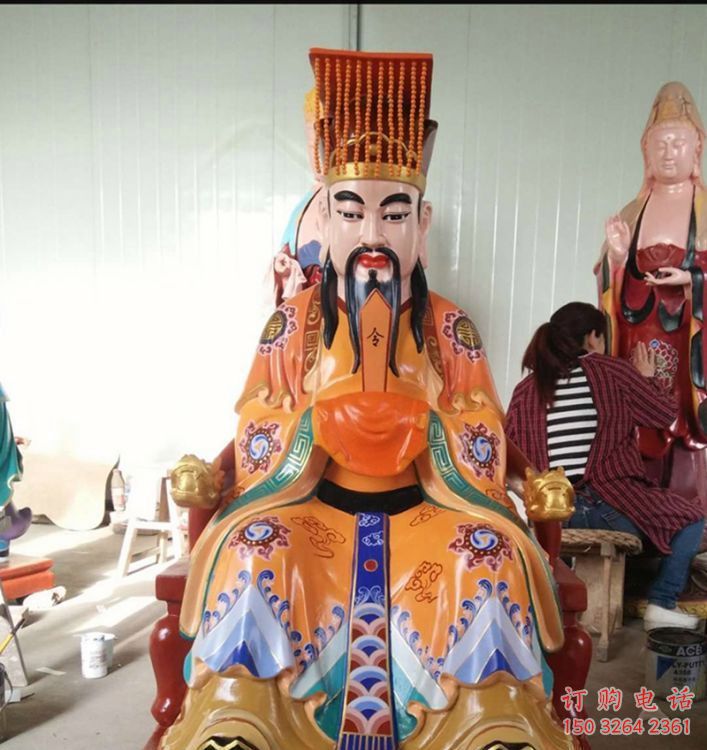 寺廟玉皇大帝神像生產(chǎn)，鎏金效果，生產(chǎn)玉皇大帝神像廠