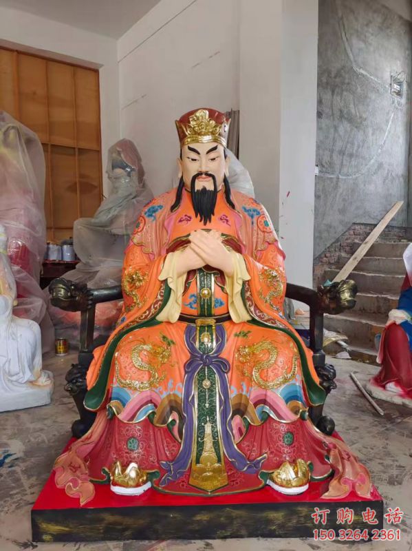 指定玉皇大帝神像，佛堂擺放，鑄銅玉皇大帝神像制作