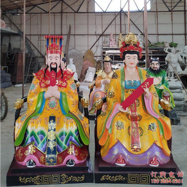 承接玉皇王母神像，仿古神像，仿銅玉皇王母神像定做