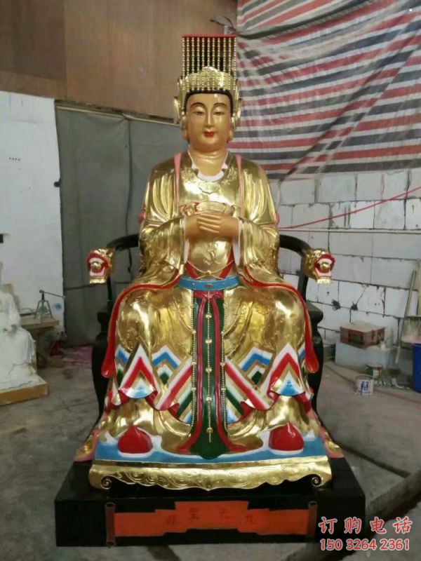 大型王母神像廠家，鑄銅工藝，王母神像承接