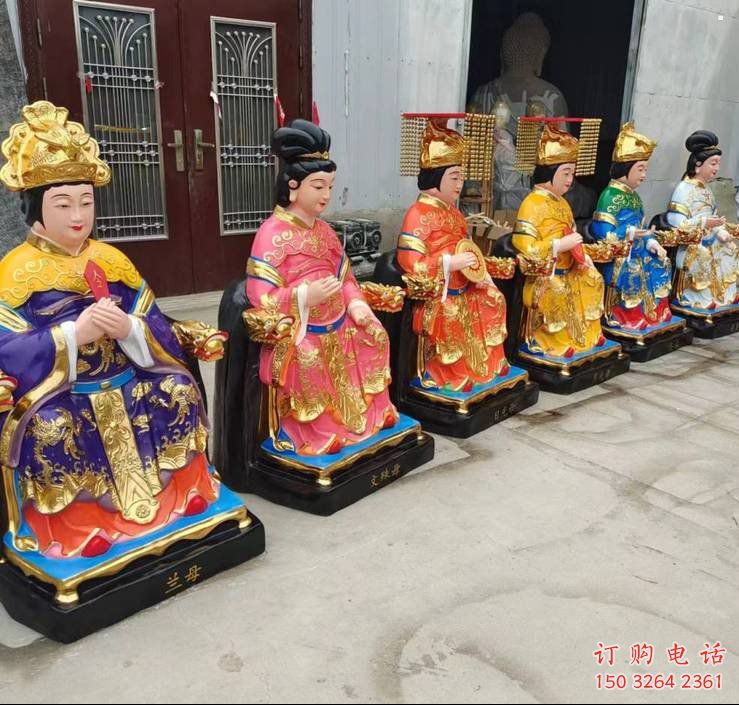 大型老母神像廠家，彩繪工藝，彩繪老母神像生產(chǎn)