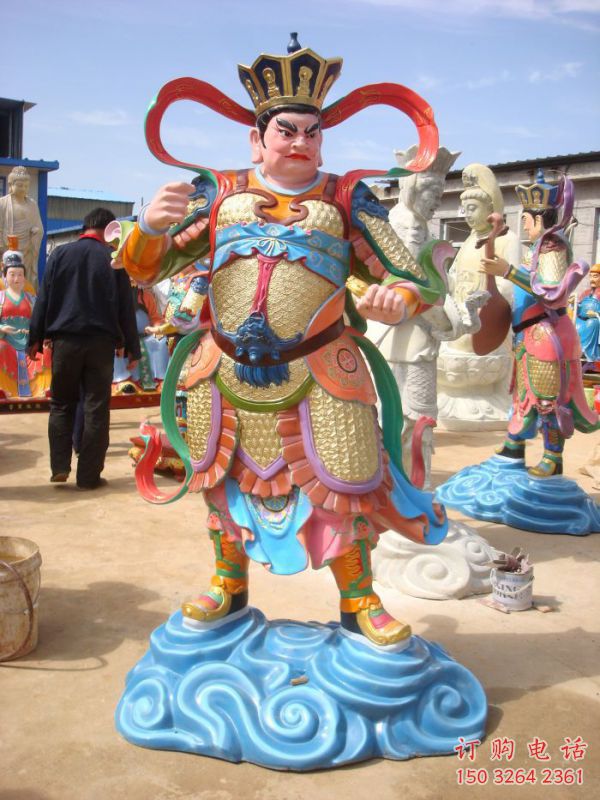 常用四大天王神像，家用神像，四大天王神像預(yù)用