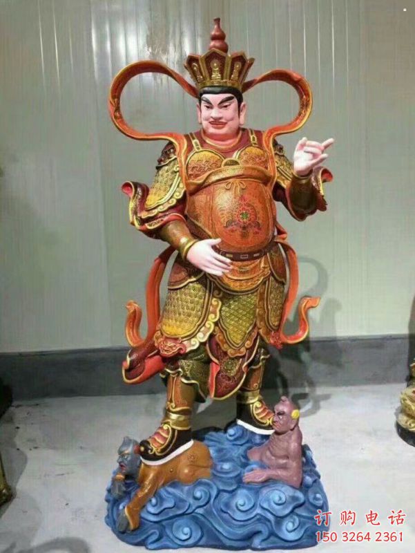供應四大天王神像，鎏金效果，大型四大天王神像加工