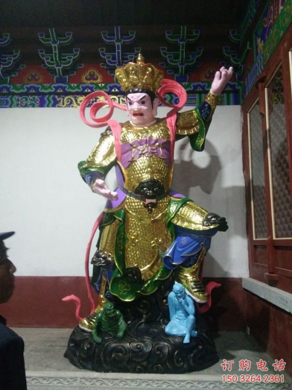 家用四大天王神像制作，玻璃鋼材質(zhì)，家用四大天王神像廠