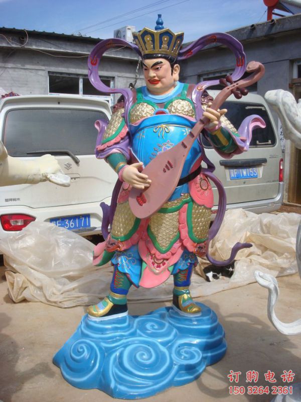 四大天王神像制作，彩繪工藝，鑄銅四大天王神像制作
