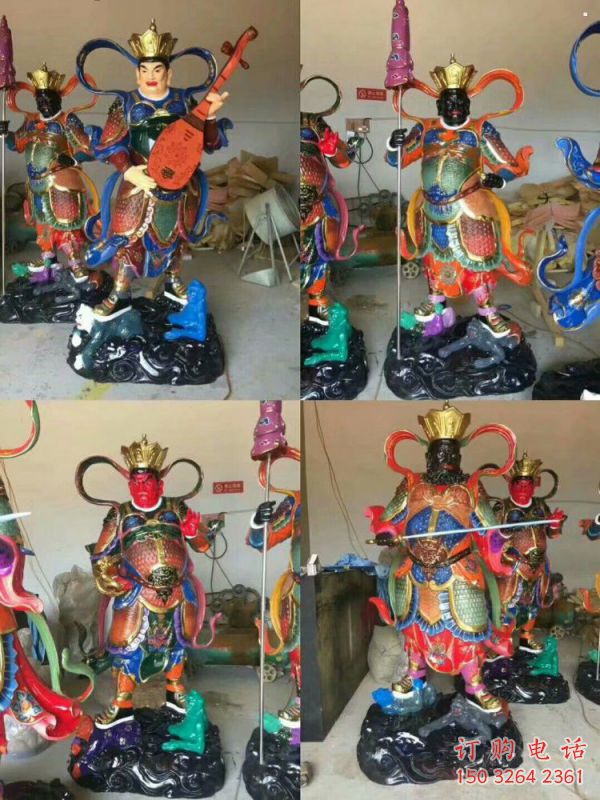 預(yù)定四大天王神像，佛堂擺放，家用四大天王神像廠