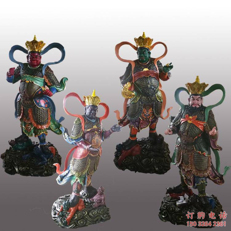 提供四大天王銅神像，仿古神像，四大天王銅神像制作
