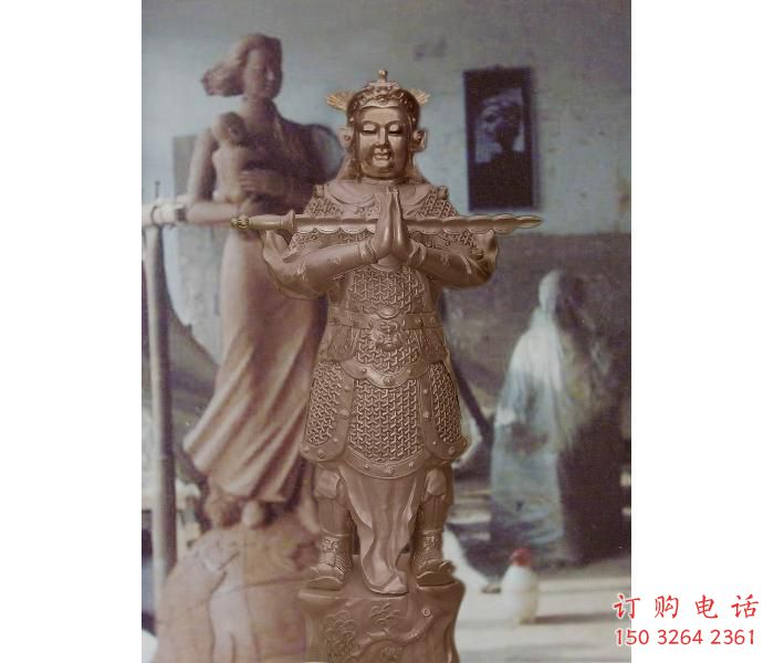指定韋陀銅神像，鑄銅工藝，韋陀銅神像選用