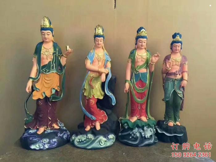 彩繪西方三圣佛像廠，佛堂擺放，仿銅西方三圣佛像定做