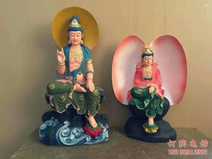 大型西方三圣佛像廠家，家用神像，西方三圣佛像承接