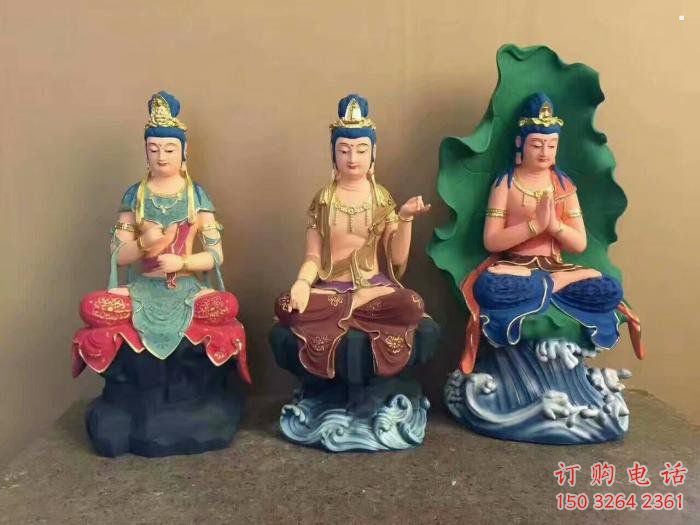 提供西方三圣佛像，佛堂擺放，西方三圣佛像承接