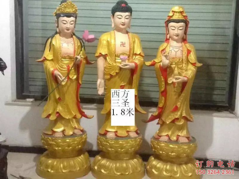 承接西方三圣銅佛像，仿古神像，西方三圣銅佛像預(yù)用